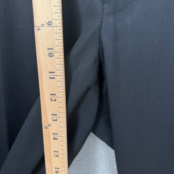 Incotex Dress Pants Mens 36x31 Black Straight Leg Super 120s Wool Flat Front‎ - Picture 5 of 14